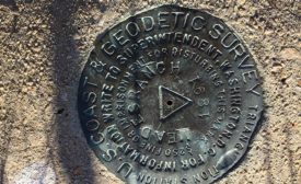Meades Ranch survey marker