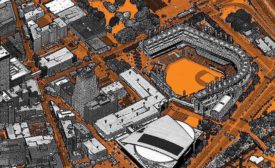 LiDAR imagery of Cleveland, Ohio